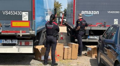 Detenen cinc camioners a Riudellots de la Selva per furtar la càrrega i simular el robatori