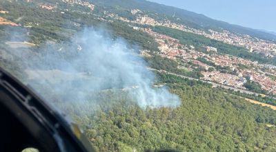 Controlat un incendi forestal entre Sant Gregori i Girona a tocar del barri de Taialà