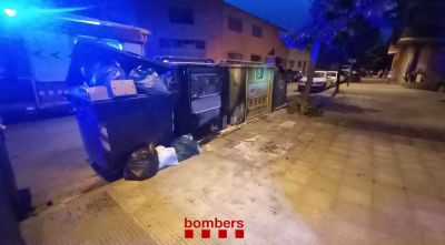Tres incendis de contenidors en menys de dues hores a Girona, la Bisbal i Sant Feliu de Guíxols