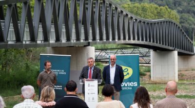 Obren la nova passarel·la de 2 MEUR sobre el Ter entre Bescanó i Sant Gregori