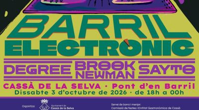 Cassà de la Selva estrena el Barril Electrònic amb tres DJ locals