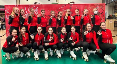 Les patinadores del CPA Girona se sumen a la campanya solidària de Nadal de l’Espai Gironès