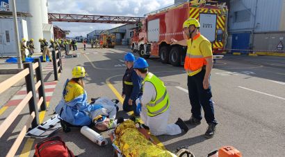 Simulacre d'accident químic al polígon de Celrà