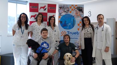 La teràpia amb gossos al Trueta redueix un 26% la sedació en infants