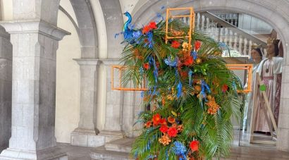 Figueres exposa 21 creus en el tradicional Concurs de les Creus de Maig
