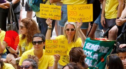 Els docents de Girona rebutgen majoritàriament el preacord amb Educació