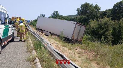 Un accident múltiple a Capmany provoca cues a l’AP-7 en sentit Girona