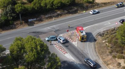Tres ferits en un accident entre tres vehicles al trencant de l'N-260 amb la C-26 a Ordis
