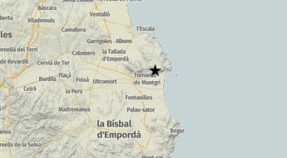 Registrat un terratrèmol de magnitud 2,3 a l’Estartit