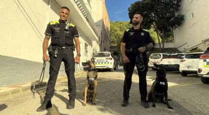 La unitat canina de Blanes aixeca 377 actes i participa en vuit detencions en poc més d’un any