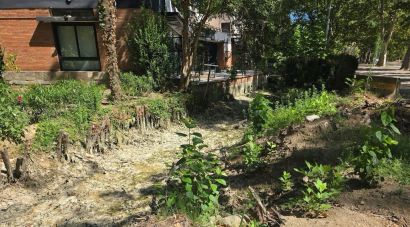 Comencen les obres per reparar l'esvoranc al canal de reg del parc de la Devesa