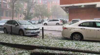 Les pluges deixen més de 40 litres per metre quadrat en mitja hora al Gironès