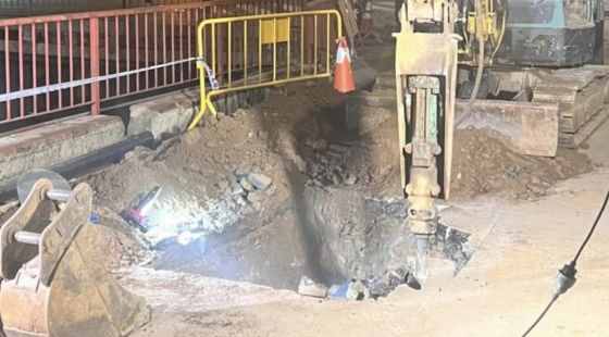 Una segona esllavissada trenca una nova canonada d'aigua a Anglès