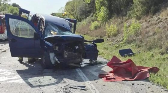 Mor una dona en un xoc frontal amb un camió a l’N-260 a Maià de Montcal