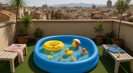 Alerten del risc de posar piscines a terrasses després de l’esfondrament de Girona