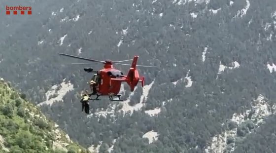 Rescaten un excursionista ferit al barranc de Núria, a Queralbs