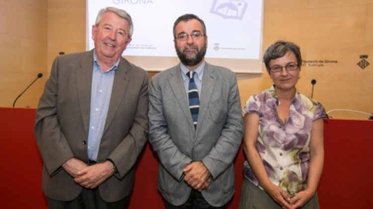 D'esquerra a dreta: Xavier Soy, Joan Pluma i Carme Renedo © ACN