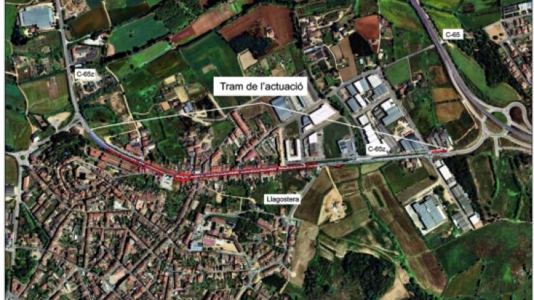 Mapa de l'àmbit d'actuació de les obres © ACN