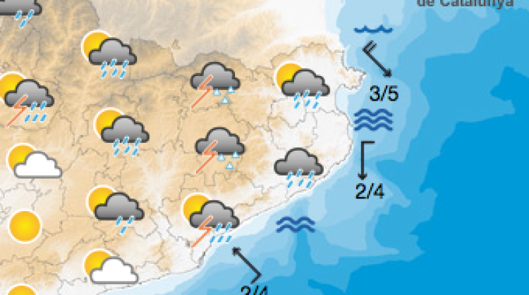 Previsió per aquest diumenge a la tarda