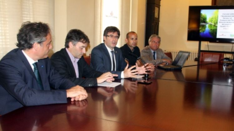 Formalització de la col·laboració entre l'Ajuntament de Girona i el Consorci del Ter © ACN