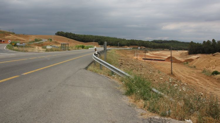 Les obres en aquest tram a Orriols han quedat aturades © AG