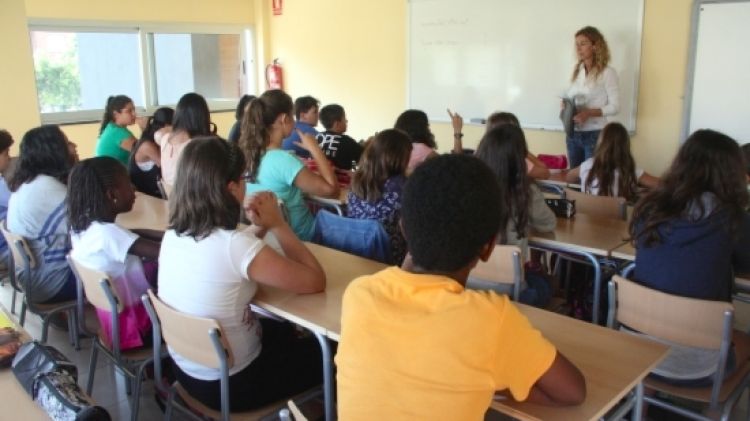 Alumnes d'un institut de Girona, en una imatge d'arxiu © ACN