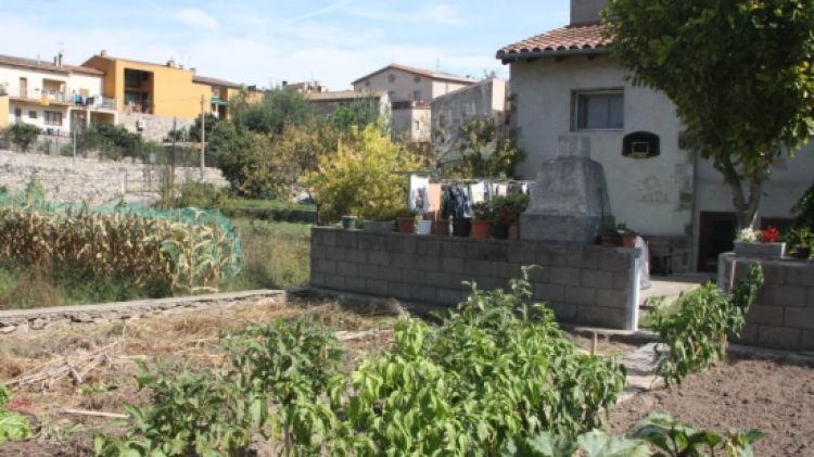 La casa de Besalú on aquest matinada passada tres lladres han robat la marihuana © ACN