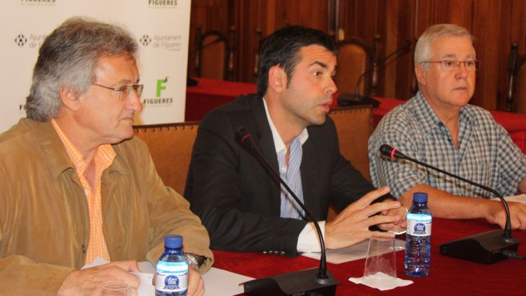 D'esquerra a dreta; Francesc Canet, Santi Vila i Albert Ollé © ACN