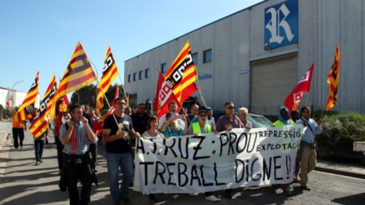 Els treballadors en una de les seves manifestacions (arxiu) © ACN