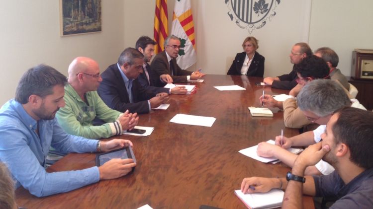 Un instant de la reunió d'aquest matí © Aj. de Figueres