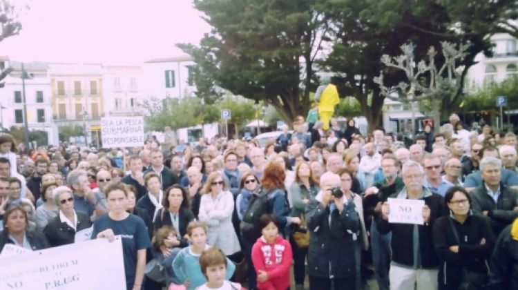 Un instant durant la manifestació que s'ha realitzat avui © ACN