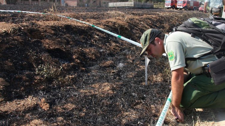 Aquest és el punt on es va originar l'incendi © ACN