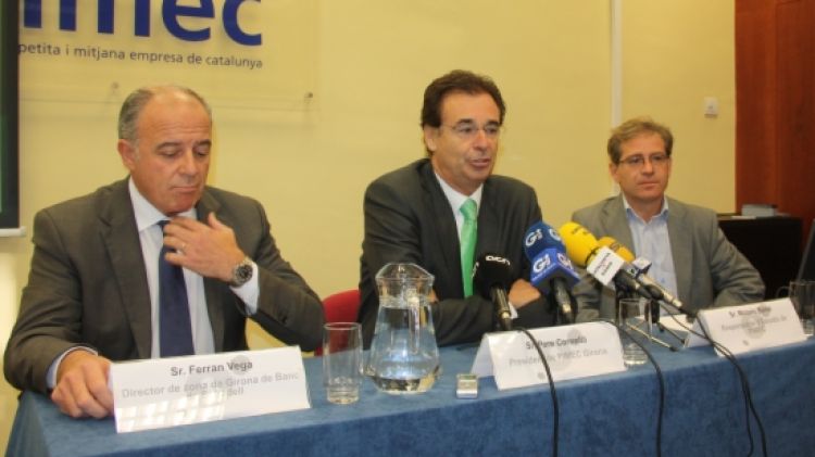 D'esquerra a dreta: Ferran Vega, Pere Cornellà i Moisès Bonal © ACN