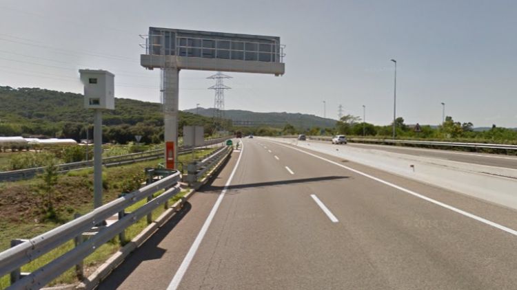 El radar de la C-31 al seu pas per Platja d'Aro