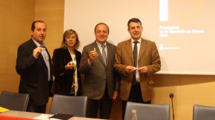 Lluís Sais, Maria Teresa Ferrés, Joan Giraut i Miquel Noguer © ACN
