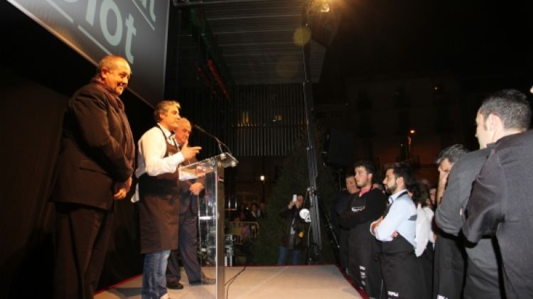 Moment de la inauguració del nou mercat d'Olot