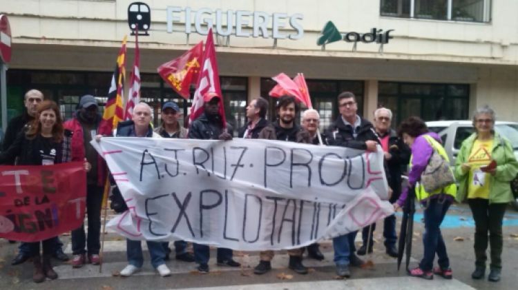 La mobilització arribant a Figueres © ACN