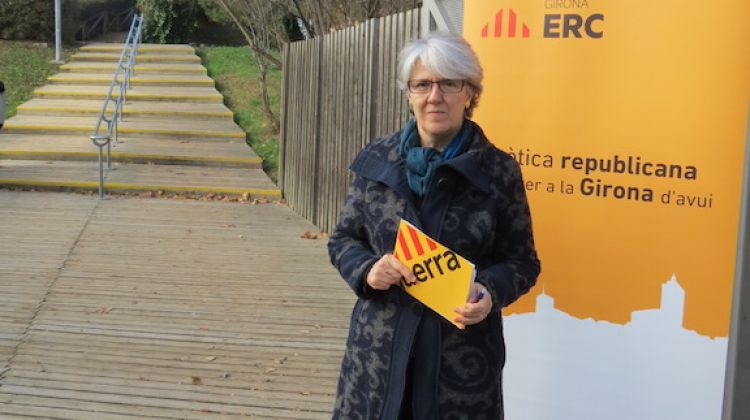 La candidata d'ERC a l'alcaldia de Girona, Maria Mercè Roca