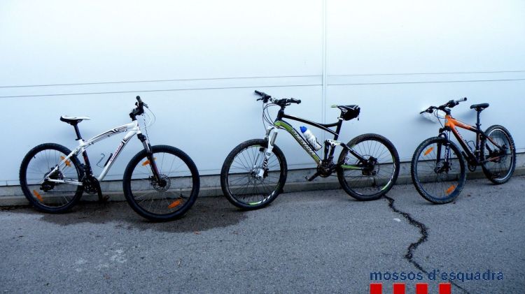 Algunes de les bicicletes robades a Ripoll i que s'han recuperat