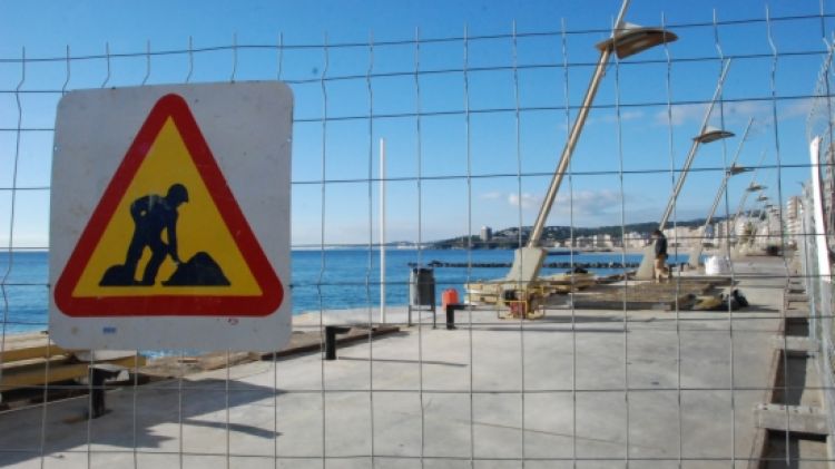 Les obres al passeig marítim de Calonge tenen un cost de 750.000 euros © ACN