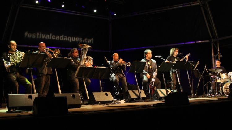 Spanish Brass Luur Metalls ahir a l'escenari del Festival de Cadaqués © M. Estarriola