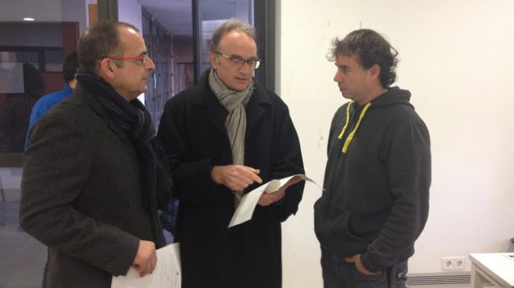D'esquerra a dreta: Jordi Comas, Marc Vidal i Sixte Galiià