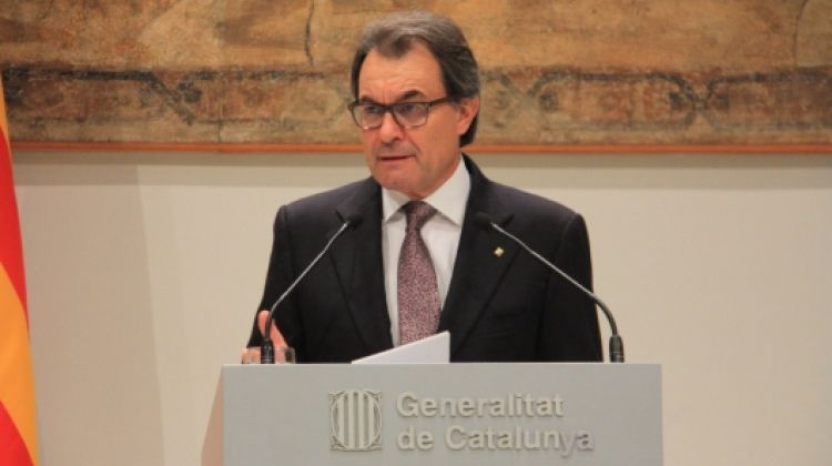 El president de la Generalitat, Artur Mas, aquest vespre © ACN