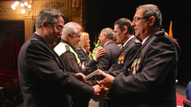 Un moment de la Diada de la Policia Municipal de Girona © ACN