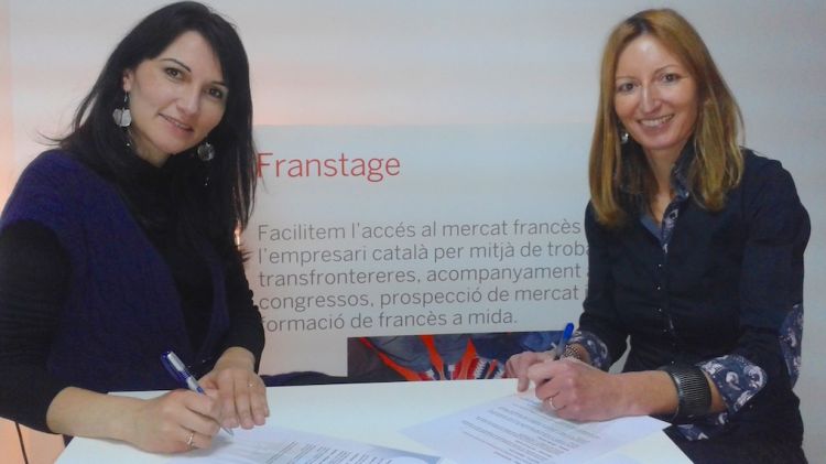 Signatura del conveni entre Agimod i Franstage