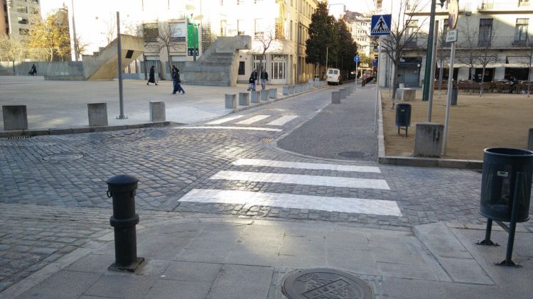 Obres de la plaça de Santa Susanna del Mercadal acabades © Aj. de Girona