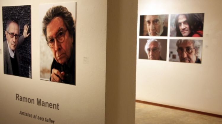 Un espai de l'exposició de Ramon Manent 'Artistes al seu taller' © ACN