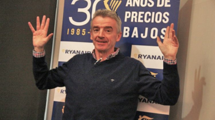 El director executiu de Ryanair, Michael O'Leary, aquest matí © ACN