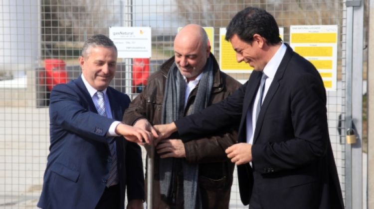 D'esquerra a dreta: Joan Arimany, Xavier Sanllehí i Robert Gauxax © ACN