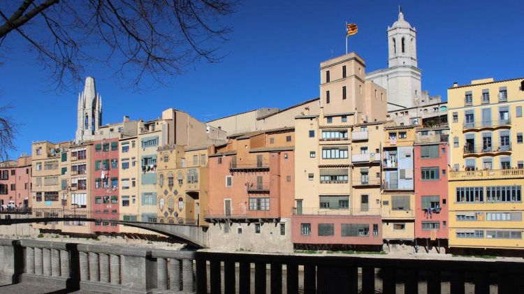 Vistes de Girona des de la Plaça Independència © Aj. de Girona